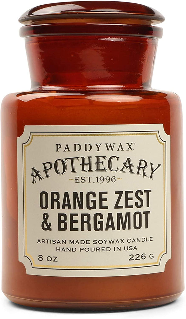 Paddywax Apothecary Candle 8 oz | Orange Zest & Bergamot